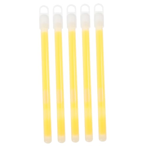 MUCKLILY 5 Pack Glow Sticks for Party Light up Toys Bulk Party Pack Hook for Outdoor Camping and Emergency Lighting