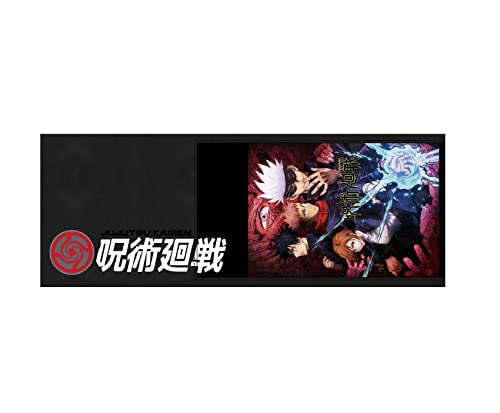 Jujutsu Kaisen Character Art Men's Large Black Bifold Wallet4