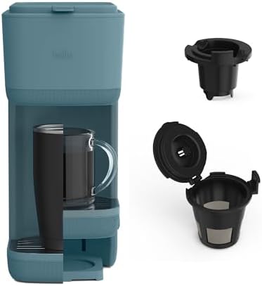 BELLA Single Serve Coffee Maker, K Cup & Coffee Ground Compatible...