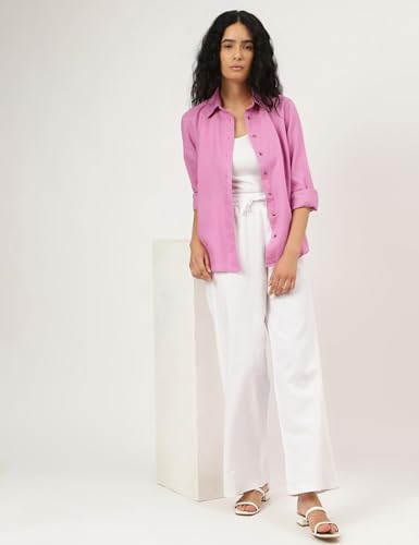 Image of Marks & Spencer Women's Solid Regular Fit Shirt