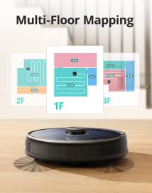 eufy RoboVac LR30 Hybrid+ robotstofzuiger en dweil, zelf-legend, capaciteit 60 dagen, iPath Laser Navigation, 3000Pa-zuigkracht, onthoudt meerdere etages, geavanceerde app-bediening, werkt met Alexa - Image 6