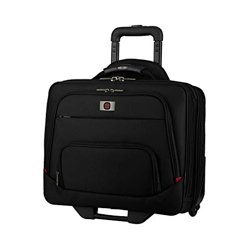 Image of WENGER 16 Inch Wheeled Laptop Case with Tablet Pocket, 22 litres, Ideal for Business Travel, Black, 605978