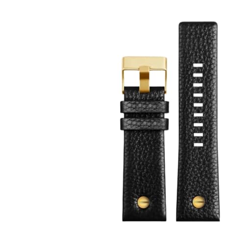 Bracelet montre homme cuir de vachette compatible Diesel DZ7312 DZ7257 28mm 30mm