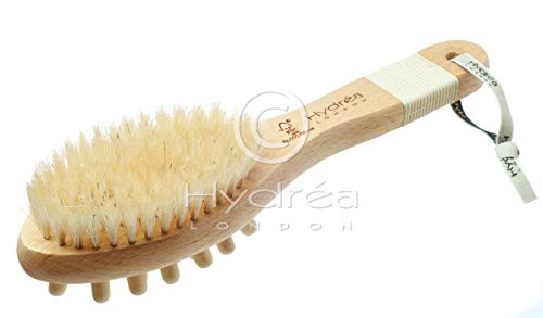 Hydrea London Combinatie massageborstel met houten pegs & natuurlijke borstel WBH2