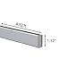 STAS Cliprail Pro Picture Hanging System- Complete Kit- Heavy Duty Track and Art Hanging Gallery Kit for Home, Office or Public Space (Matte Silver)