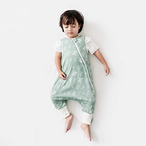 Image of Duomiaomiao 0.5 TOG Toddler Sleep Bag 24-36 Months 100% Cotton Lightweight Baby Sleep Sack with Feet, Breathable Comfy Toddler Wearable Blanket