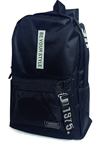 Mochila Young Fashion, M, Preta, Kit