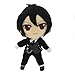 Black Butler Kuroshitsuji Ciel Sebastian Michaelis Peluche Toys Soft Stuffed Dibujos Animation Doll regalos para niños 25 cm