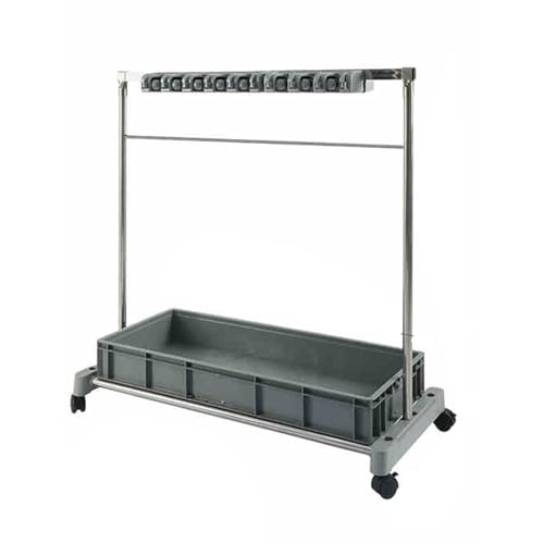 Estante para escobas, organizador que ahorra espacio para el hogar, cocina, jardín, lavandería, garaje