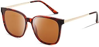 DUCO Vintage Round Polarized Retro Sunglasses for Women UV Protection W016