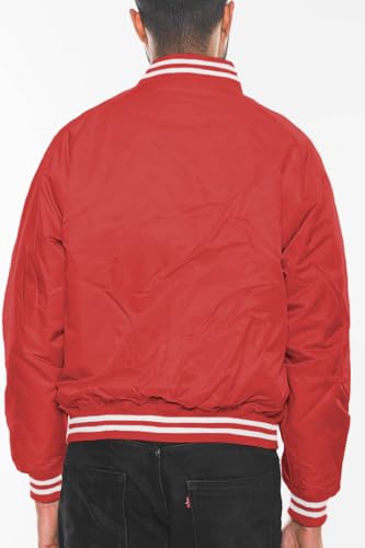 Weiv Mens Fashion Varsity Widnbreaker Jacket Causal Regular Fit Letterman Baseball Bomber Jackets3