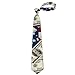 BoomDragon Mens Fashion Money American Flag Bill Dollars Art Tie - Long Skinny Gentlemen Ties Necktie for Wedding Holiday, Suit Uniform