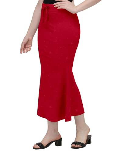 Image of Mehrang Stretchable Shimmer Saree Shapewear Petticoat for Women, Skirts for Women,Shape Wear Dress for Saree