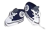 Babyschuhe - Turnschuhe - Sneaker gehäkelt gestrickt Schuhgröße 16/17
