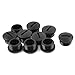 Tool parts 10pcs PG11 Black Nylon Blanking Cap Screw End Threaded M18 x 8mm