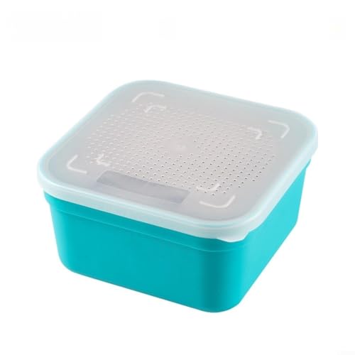 EXTRWORY Boîte de rangement pour appâts vivants avec cadre intérieur et panier de drainage pour...