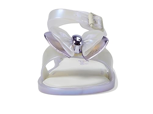 mini melissa Girl's Mini Mar Sandal + Barbie (Toddler/Little Kid) Pearly Blue 5 Toddler M2