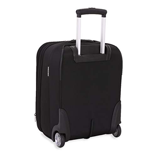 SWISSGEAR Ultra Premium Rolling Carry-On 19-inch Luggage | Wheeled Weekend Travel Suitcase | Men's and Women's - Black