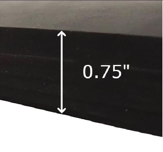 Neoprene Commercial Grade, Black, 60A, 0.75" x 1" x 1" (100 Pack)