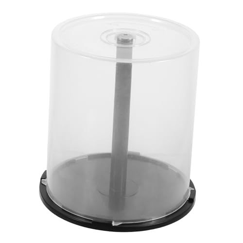 TOYANDONA Contenedor Plástico para Almacenamiento de Dvd y CD Cubo Vacío para Discos Diseño Duradero y Protector para Hogar y Oficina