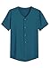 Latuza Men's Bamboo Viscose Button Down Pajama Shirt 2 Pack, Teal/Deep Blue, 3X-Large