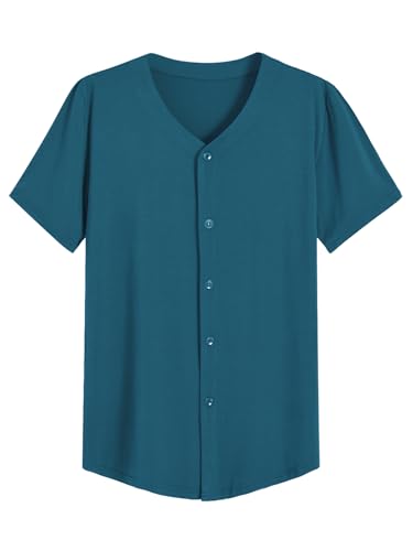 Image of Latuza Men's Bamboo Viscose Button Down Pajama Shirt 2 Pack