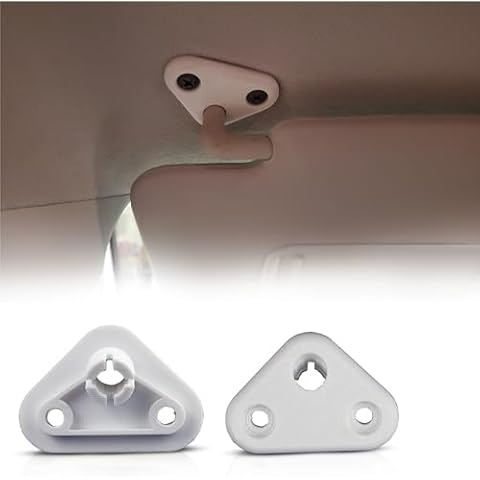 SplashNColor Sun Visor Mount Replacement Clip for Subaru Forester 2008-2018 & Impreza 2010, Outback Crosstrek Sun Visor Mounting Bracket Holder Cover, Left/Right Side Easy Installation (Two Clips) Cover