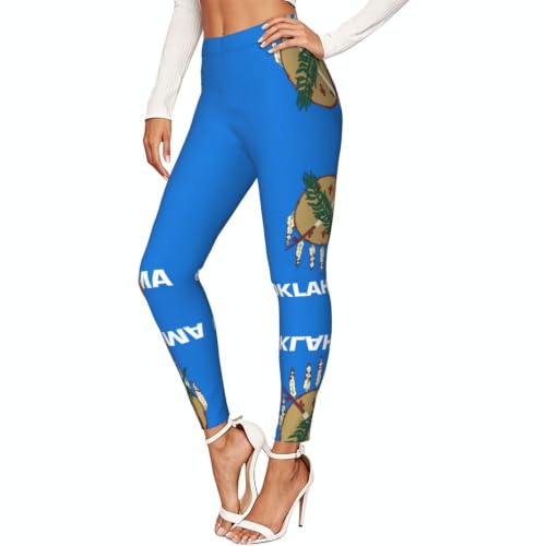 Leggings de compresión de Oklahoma para mujer mallas deportivas elásticas de cintura alta