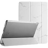 ProCase iPad 9.7"(旧型）ケース スマート 超スリム スタンド フォリオ保護ケース 半透明フロスト バックカバー 対応機種：iPad 9.7" 第6世代 2018 / 第5世代 2017 - ホワイトマーブル