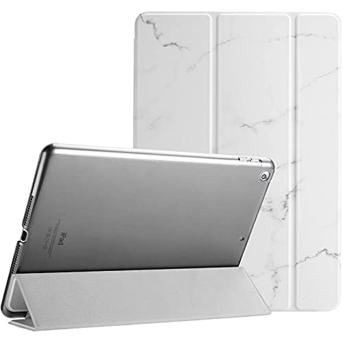 ProCase iPad 9.7"(���^�j�P�[�X �X�}�[�g ���X���� �X�^���h �t�H���I�ی�P�[�X �������t���X�g �o�b�N�J�o�[ �Ή��@��FiPad 9.7" ��6���� 2018 / ��5���� 2017 - �z���C�g�}�[�u��