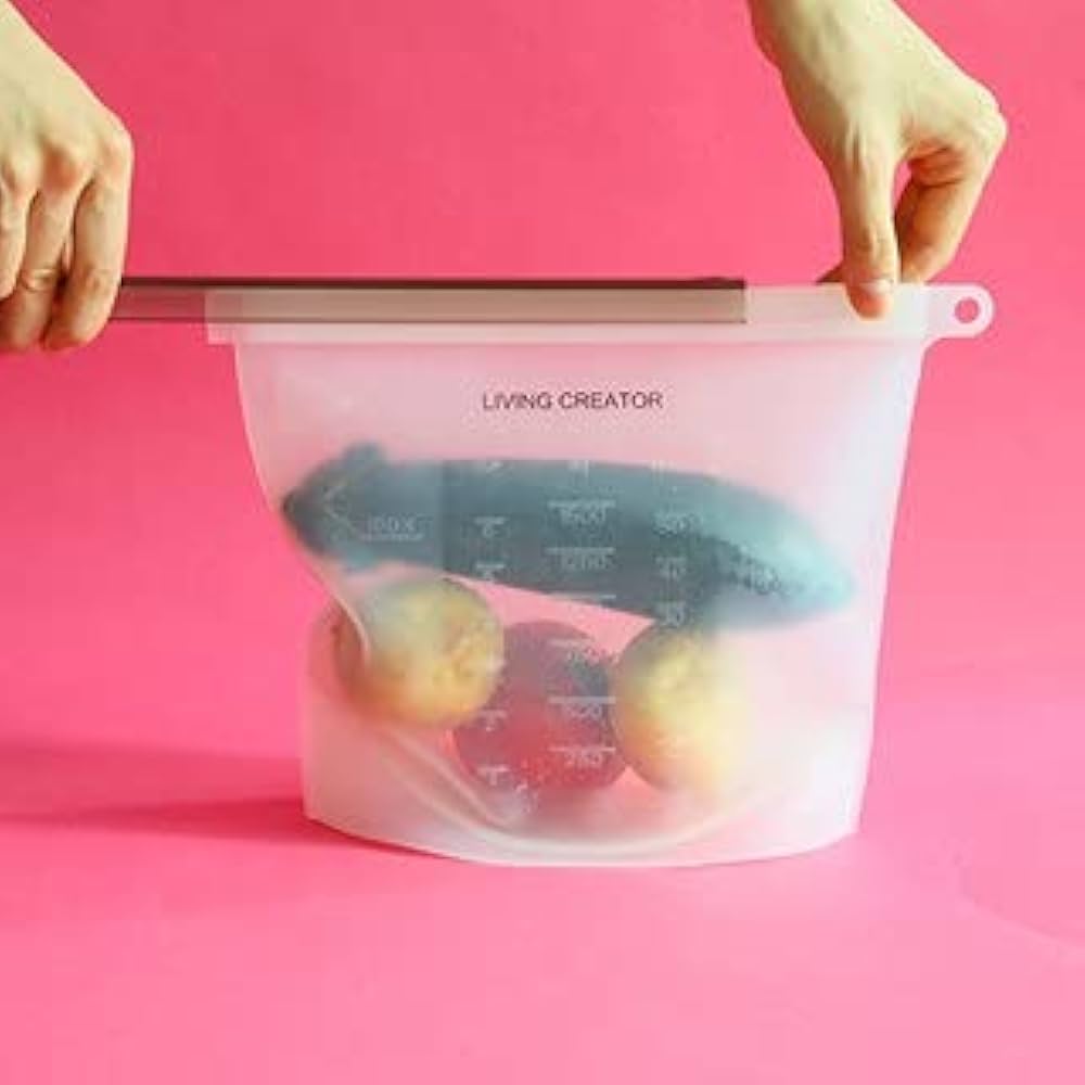 Amazon｜Living Creator シリコーンバッグ 容量1L SDGs