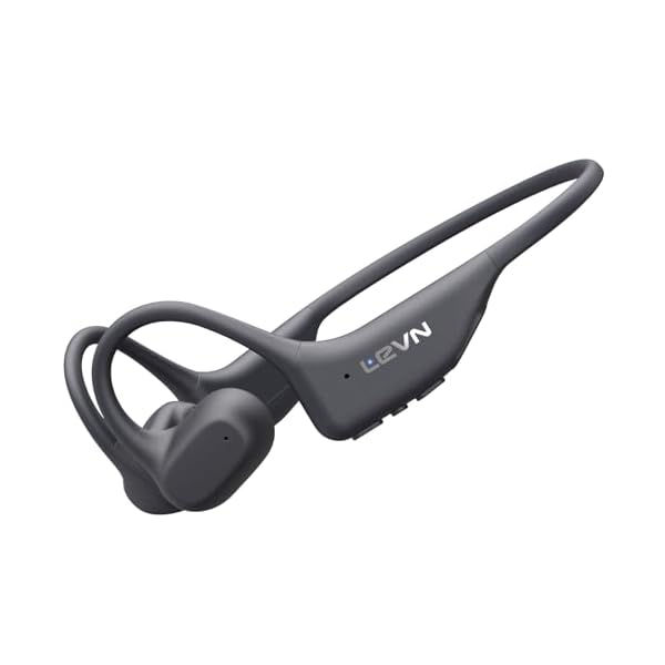 LEVN Open Ear Headphones, Wireless Bluetooth Sport Headphones with Built-in Mic, 14 Hours Playtime, Sweatproof & Waterproof Bluetooth Headset for Workout, Running, Sports, Cycling, Hiking, Gym, Calls