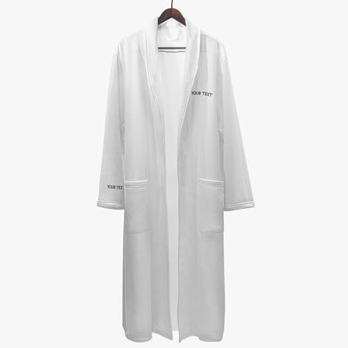 Personalized Bathrobe With Your Name For Men, Custom Color, Custom Bathropes, Men's Loose-fitting Bathrobe, Men Soft Plush Robes, Customizable Bathrobes Personalized Plush Robes for Men3