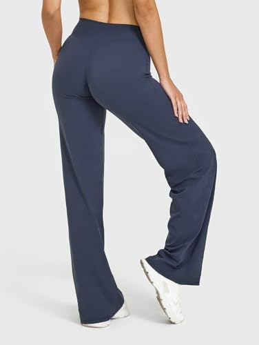 Image of OQQ Yoga Pants Women Casual Soft Straight Leg Bottoms