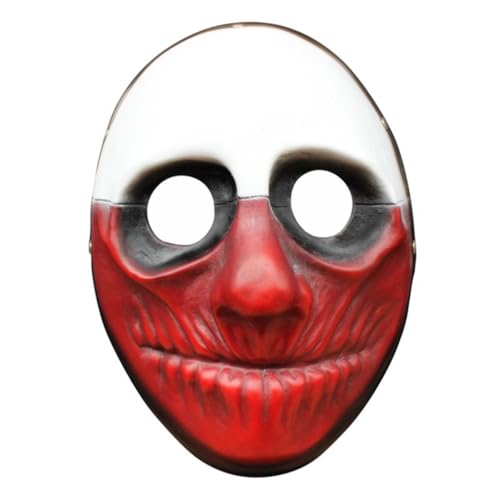 JUELIN Masque de cosplay Paydays pour Halloween, carnaval, Pâques, accessoires de fête d'Halloween