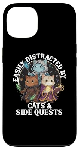 Cats Side Quest Disturted  ʔ ȃ[A X}zP[X iPhone 13 p