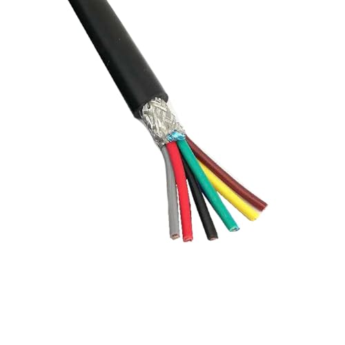 Cable apantallado contra interferencias eléctricas en manguera de 6 hilos 20AWG y 5 metros