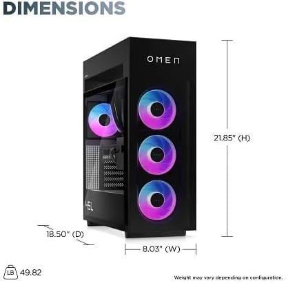 Amazon.com: HP OMEN 45L Gaming Desktop, NVD GeForce RTX 5060 TI