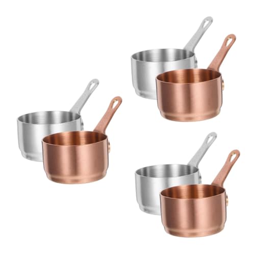 Veemoon 6pièces Sauce Pan Acier Inoxydable Bol De Condiments Pratique Pour Cuisine Maison Et Original