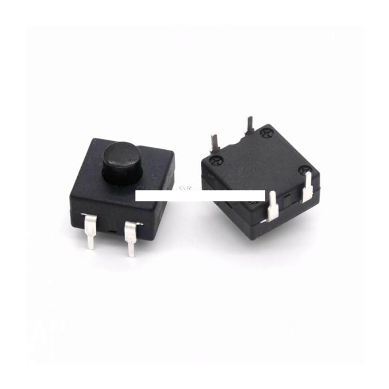 Interrupteur bouton-poussoir ON/OFF 12x12mm à 4 broches coudées stables