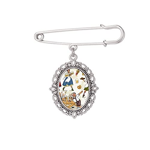 Broche de culture de petit-déjeuner Allemagne taille M pour robe et chemise
