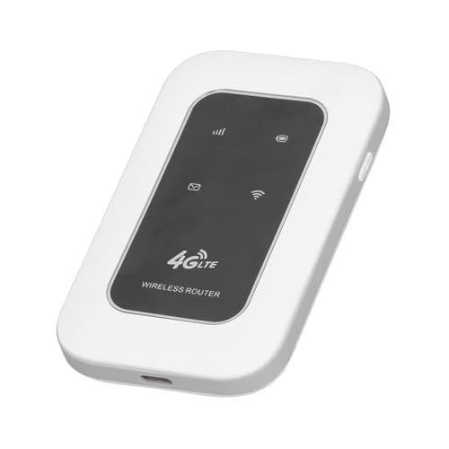 Image of 4G LTE Portable WiFi Hotspot Router Unlocked, 300Mbps Mobile Modem with SIM Card Slot, Dual Band Internet Device for Smartphones Tablets Laptops, Compact Battery Powered Travel