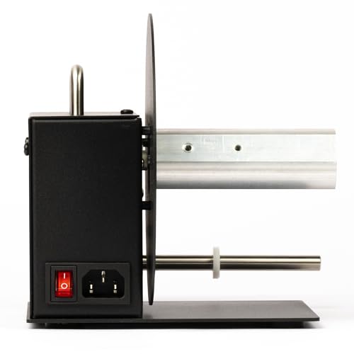 U.S. Solid Automatic Label Rewinder, 1.5\"/3\" Core Holder, 4.1\" Wide, Roll Diameter 7\", Bidirectional Rewinding