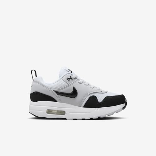 Nike Air Max 1 EasyOn Little Kids' Shoes (DZ3308-106, White/Pure Platinum/Black) Size 103