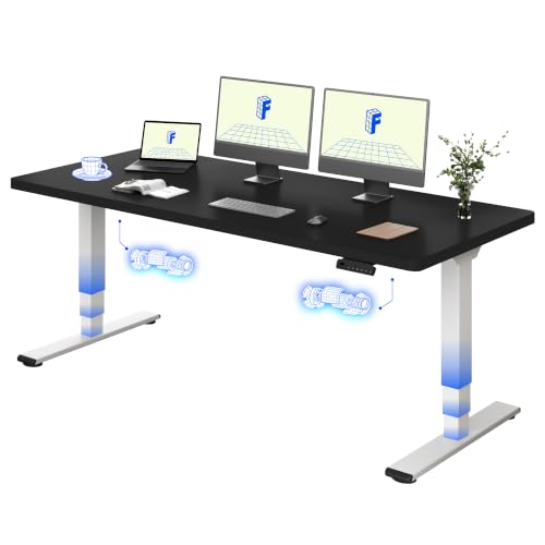 FLEXISPOT Höhenverstellbarer Schreibtisch mit Dualmotor 180×80 cm – Ansicht 1