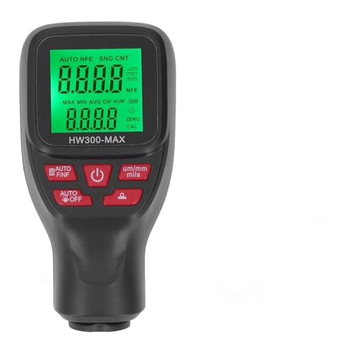 Lybunair High Accuracy Coating Thickness Tester 0 to 2000UM with Auto Power Off for Cars