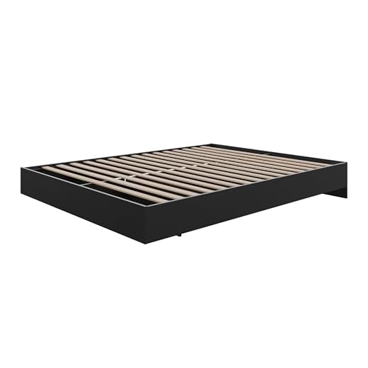 Nexera Platform Bed, Black, Queen