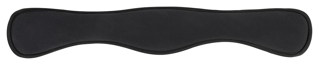 Equinate Kurzgurt Fremont mit 20mm Memory Foam 30cm - anatomischer Bauchgurt, Dressurgurt, Sattelgurt Schwarz