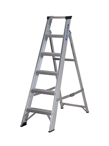 Werner MasterTrade™ Stepladder 6 Tread, Heavy Duty 175Kg Load Capacity, BS 2037 Class 1 certification, 25 Year Guarantee