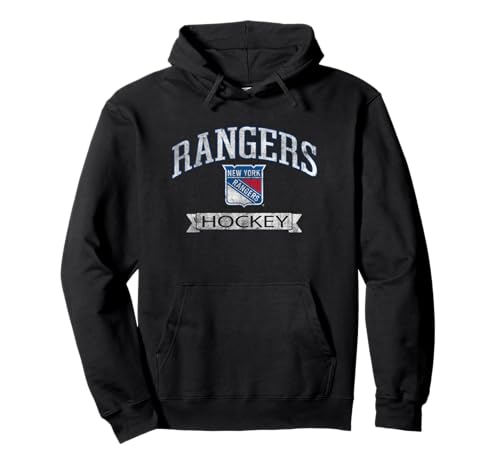 New York Rangers Vintage Hockey Officially Licensed Pullover Hoodie